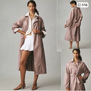 NWT Anthropologie Maeve XL Trench Coat Jacket